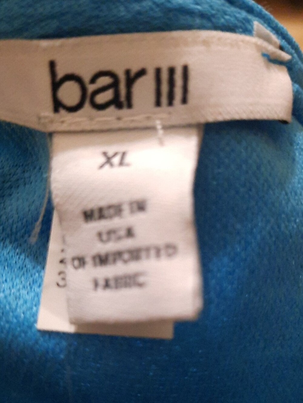 Bar III Bright Blue Cold-Shoulder Tank Top - Picture 6 of 7